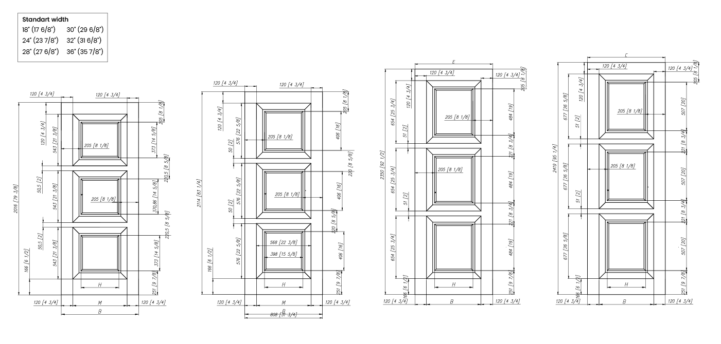 PALAZZO 3 POLAR WHITE DOUBLE BELLDINNI MODERN INTERIOR DOOR - 10