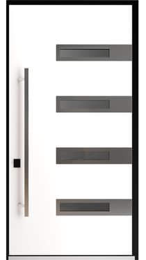 Single pivot metal-aluminum modern exterior door Axis 1131 - 2