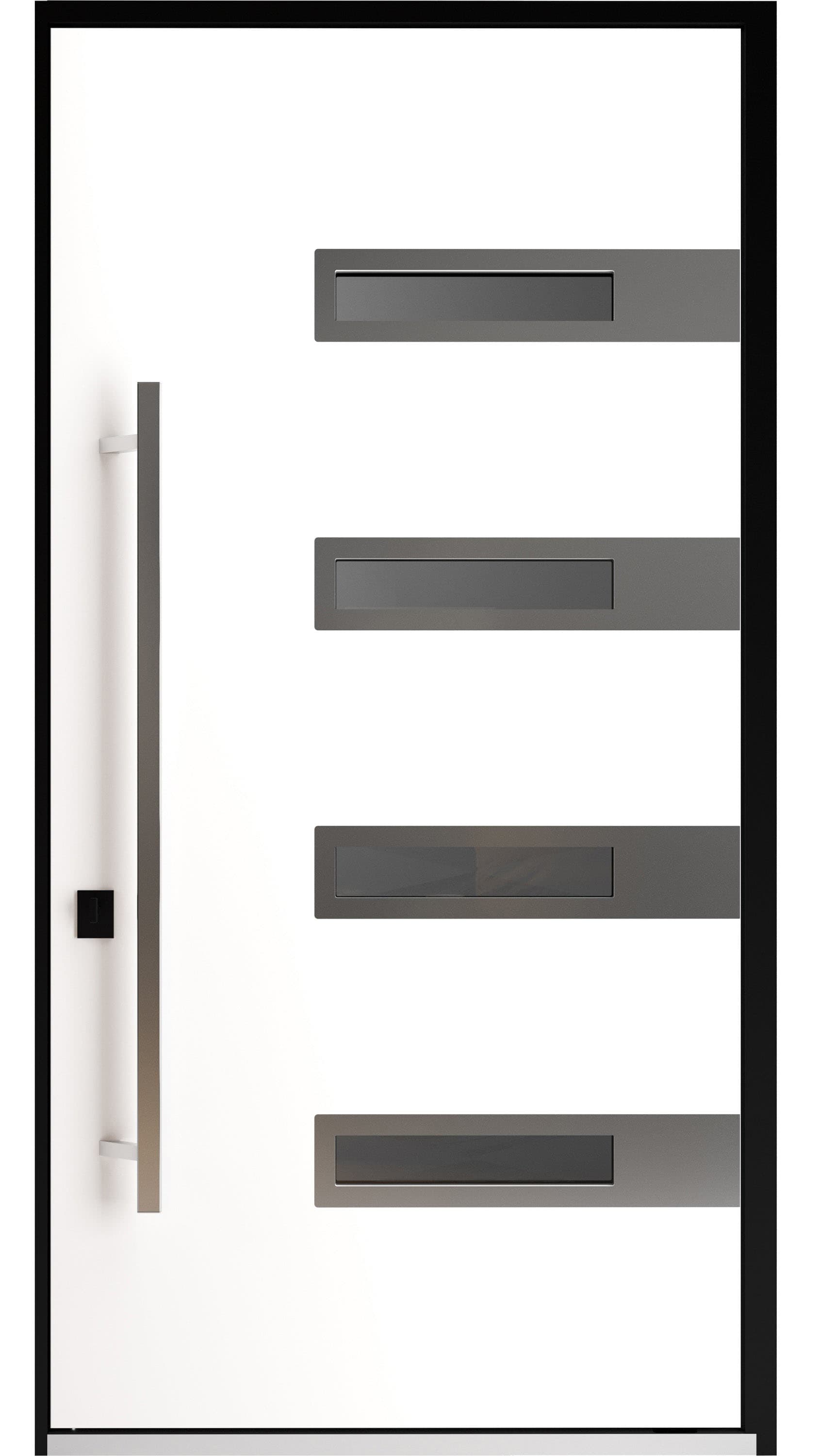 Single pivot metal-aluminum modern exterior door Axis 1131 - 2