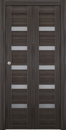 LEORA VETRO GRAY OAK BI-FOLD BELLDINNI MODERN INTERIOR DOOR - 1