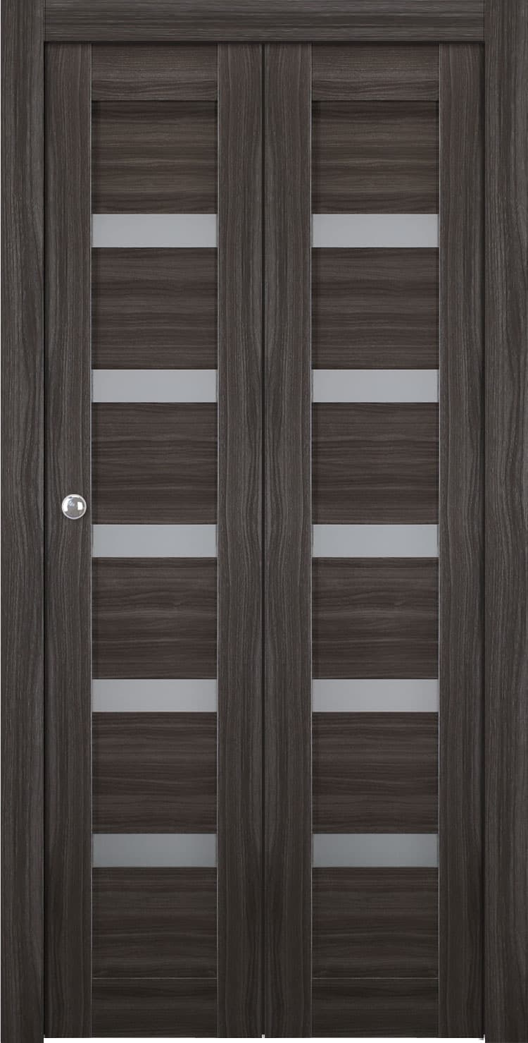 LEORA VETRO GRAY OAK BI-FOLD BELLDINNI MODERN INTERIOR DOOR - 1