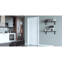 TWINWOOD 1 POLAR WHITE POCKET BELLDINNI MODERN INTERIOR DOOR - 2