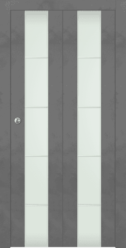 AVON 202 4H VETRO DARK URBAN DOUBLE BI-FOLD BELLDINNI MODERN INTERIOR DOOR - 1