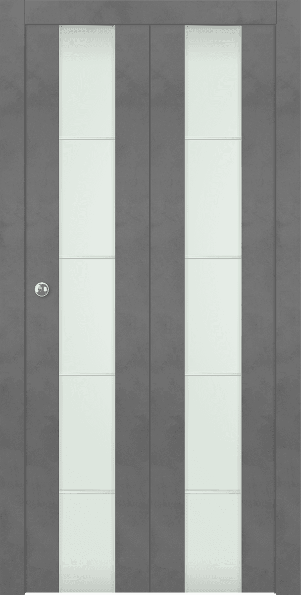 AVON 202 4H VETRO DARK URBAN DOUBLE BI-FOLD BELLDINNI MODERN INTERIOR DOOR - 1