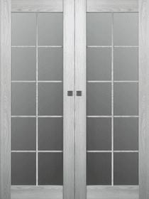 AVON 10 LITE VETRO RIBEIRA ASH DOUBLE MAGIC BELLDINNI MODERN INTERIOR DOOR - 1