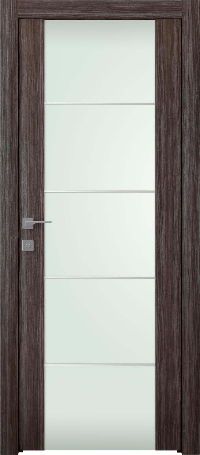 PALLADIO 202 4H VETRO GRAY OAK SWING DOORS BELLDINNI MODERN INTERIOR DOOR - 1