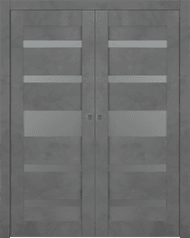 AVON 07-05 VETRO DARK URBAN DOUBLE POCKET BELLDINNI MODERN INTERIOR DOOR - 1