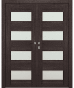 AVON 07-08 VETRO VERALINGA OAK DOUBLE DOORS BELLDINNI MODERN INTERIOR DOOR - 1