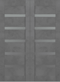 AVON 07-04 VETRO DARK URBAN DOUBLE BARN BELLDINNI MODERN INTERIOR DOOR - 2