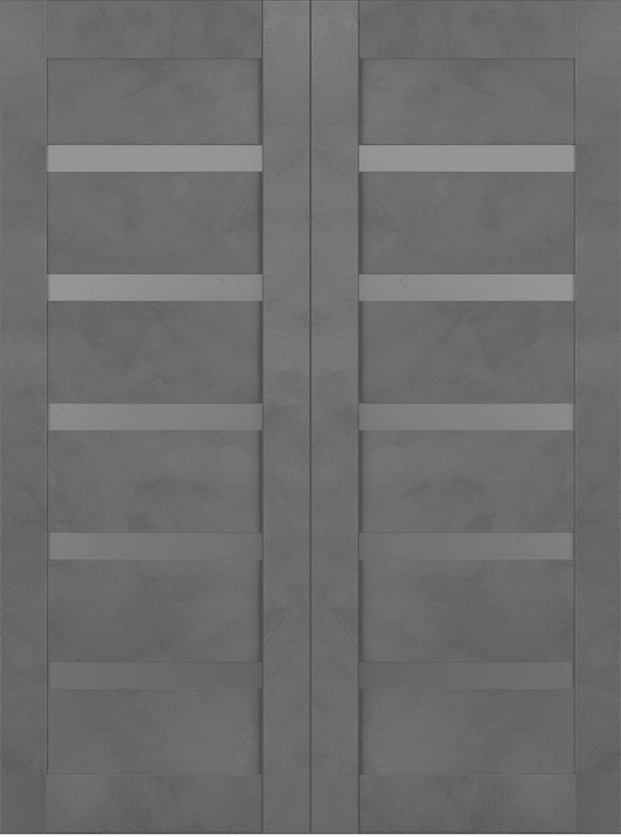 AVON 07-04 VETRO DARK URBAN DOUBLE BARN BELLDINNI MODERN INTERIOR DOOR - 2