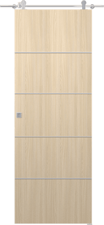 OPTIMA 4H LOIRE ASH DOUBLE BARN DOORS BELLDINNI MODERN INTERIOR DOOR - 2