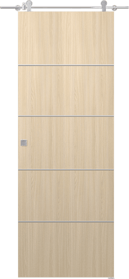 OPTIMA 4H LOIRE ASH DOUBLE BARN DOORS BELLDINNI MODERN INTERIOR DOOR - 2