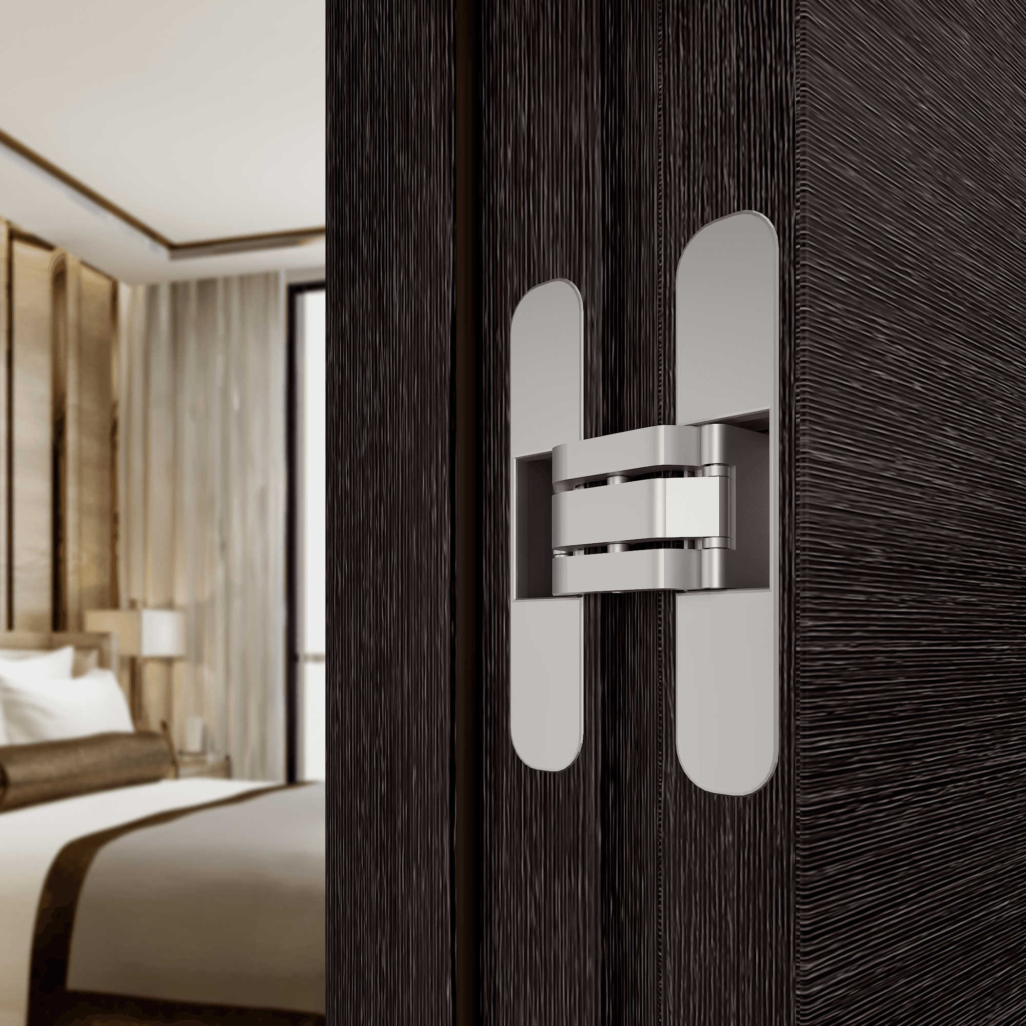 AVANTI 10 LITE VETRO BLACK APRICOT INVISIBLE METAL FRAME BELLDINNI MODERN INTERIOR DOOR - 5