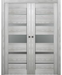 AVON 07-03 VETRO RIBEIRA ASH DOUBLE POCKET BELLDINNI MODERN INTERIOR DOOR - 1