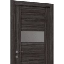 BERTA VETRO GRAY OAK POCKET BELLDINNI MODERN INTERIOR DOOR - 2