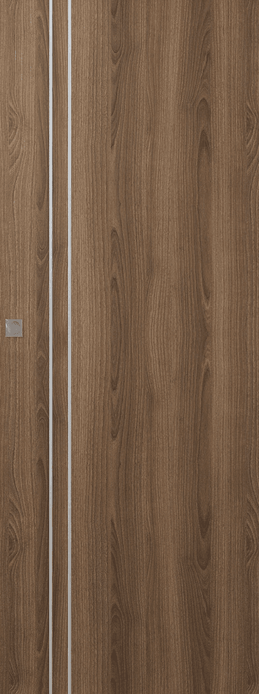 OPTIMA 2V PECAN NUTWOOD MAGIC DOORS BELLDINNI MODERN INTERIOR DOOR