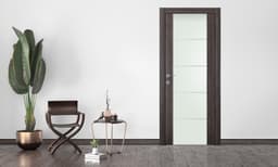 PALLADIO 202 4H VETRO GRAY OAK DOUBLE DOORS BELLDINNI MODERN INTERIOR DOOR - 3