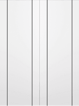 PALLADIO 2U BLACK BIANCO NOBLE DOUBLE MAGIC DOORS BELLDINNI MODERN INTERIOR DOOR - 2