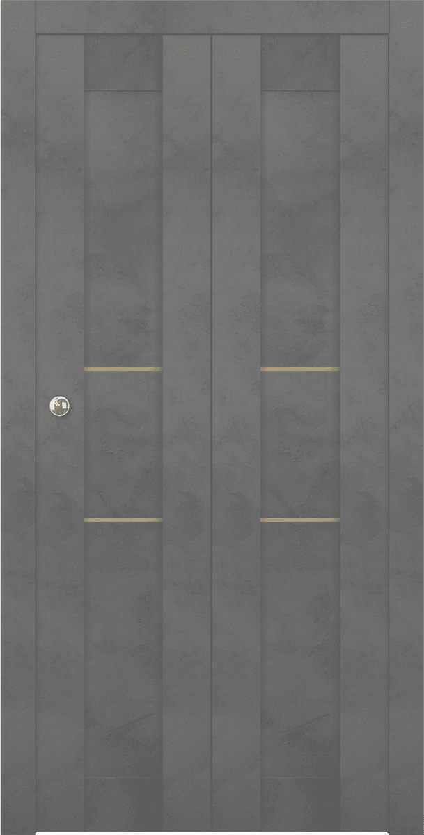 AVON 07 2HN GOLD DARK URBAN BI-FOLD BELLDINNI MODERN INTERIOR DOOR - 1