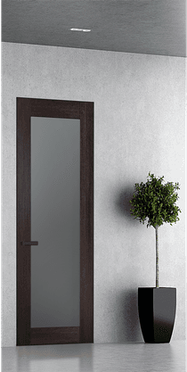 AVON 207 VETRO VERALINGA OAK INVISIBLE METAL FRAME BELLDINNI MODERN INTERIOR DOOR - 1