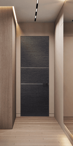 AVANTI 2H BLACK APRICOT INVISIBLE METAL FRAME BELLDINNI MODERN INTERIOR DOOR - 2