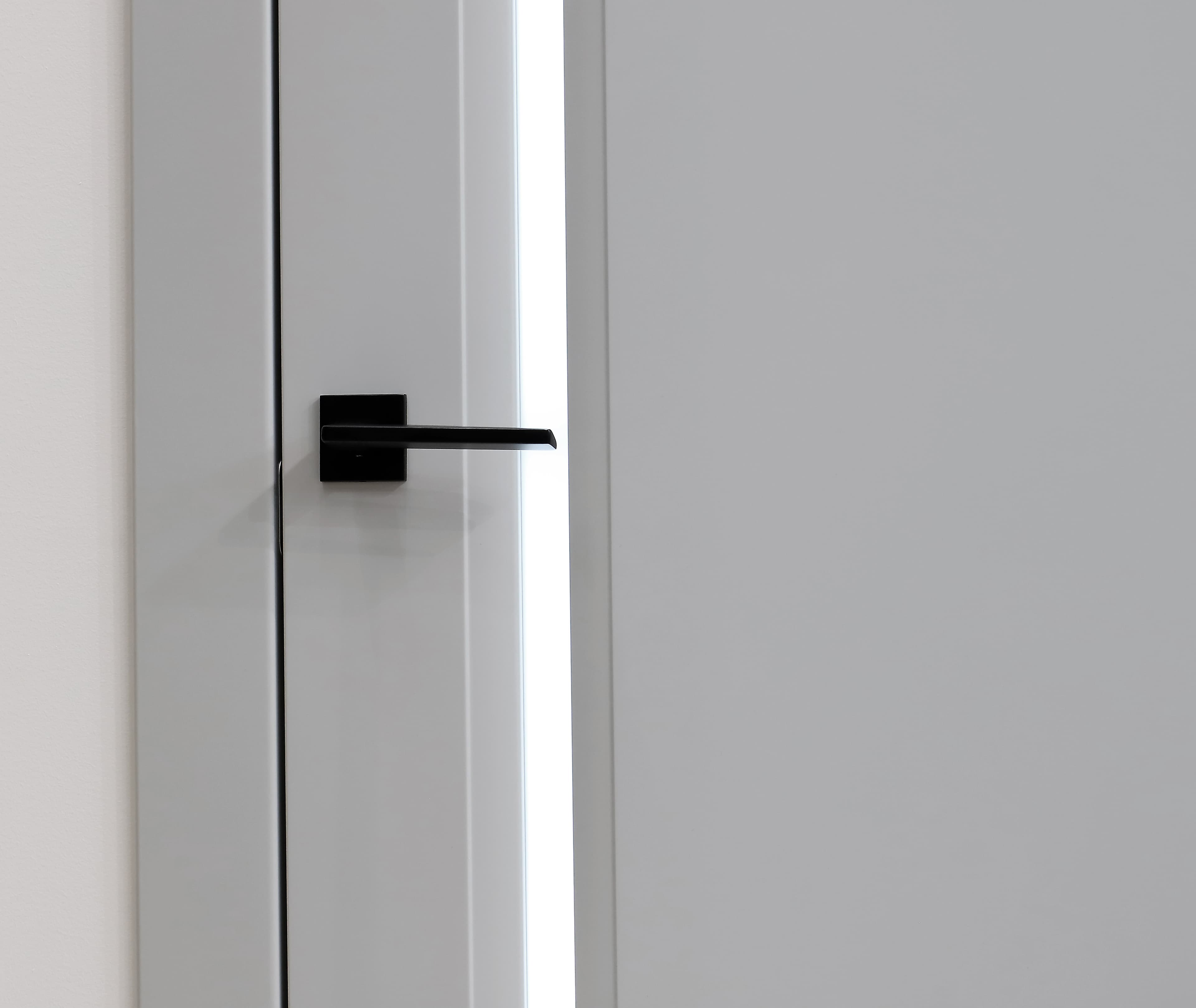 AURUM 2 VETRO LIGHT GREY SWING BELLDINNI MODERN INTERIOR DOOR - 2