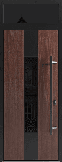 Single metal-aluminum modern exterior door Ronex 1205 - 4