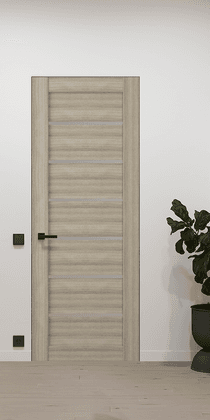 ALBA SHAMBOR DOUBLE INVISIBLE METAL FRAME BELLDINNI MODERN INTERIOR DOOR - 2