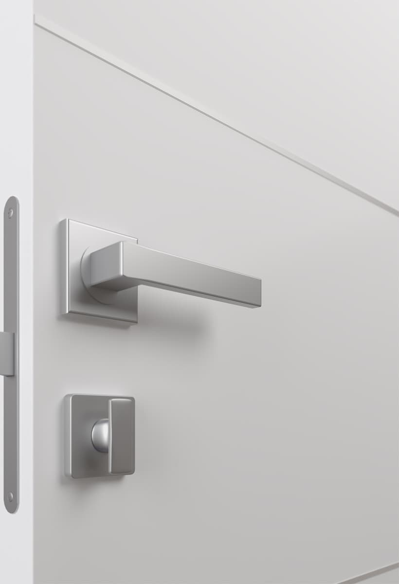 SMART PRO 4H BLACK POLAR WHITE INVISIBLE METAL FRAME BELLDINNI MODERN INTERIOR DOOR - 2