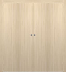 OPTIMA LOIRE ASH DOUBLE BI-FOLD DOORS BELLDINNI MODERN INTERIOR DOOR - 1