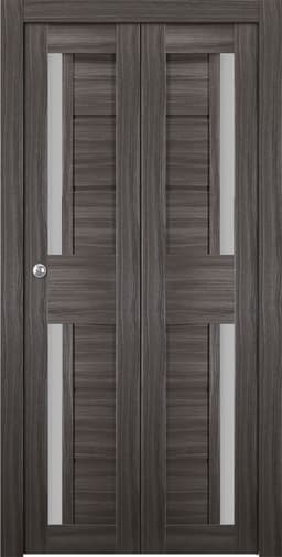 ESTA VETRO GRAY OAK BI-FOLD BELLDINNI MODERN INTERIOR DOOR - 1