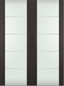 AVON 202 4H VETRO VERALINGA OAK DOUBLE BARN BELLDINNI MODERN INTERIOR DOOR - 2