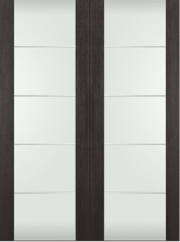 AVON 202 4H VETRO VERALINGA OAK DOUBLE BARN BELLDINNI MODERN INTERIOR DOOR - 2