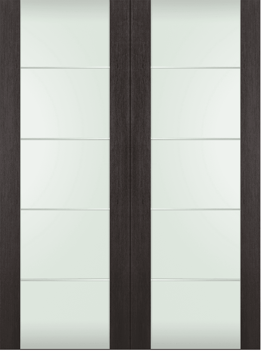 AVON 202 4H VETRO VERALINGA OAK DOUBLE BARN BELLDINNI MODERN INTERIOR DOOR - 2