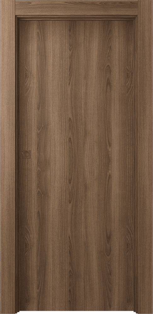 OPTIMA PECAN NUTWOOD POCKET DOORS BELLDINNI MODERN INTERIOR DOOR