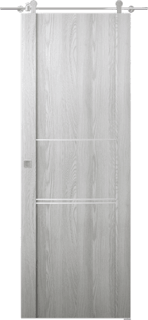 AVON 01 3H RIBEIRA ASH DOUBLE BARN BELLDINNI MODERN INTERIOR DOOR - 1
