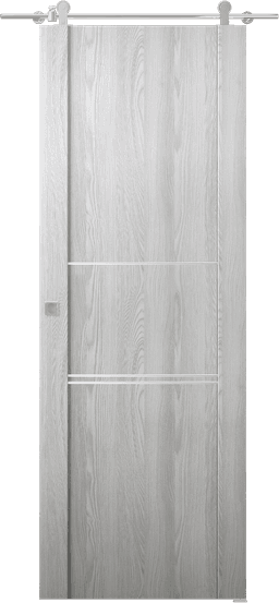 AVON 01 3H RIBEIRA ASH DOUBLE BARN BELLDINNI MODERN INTERIOR DOOR - 1