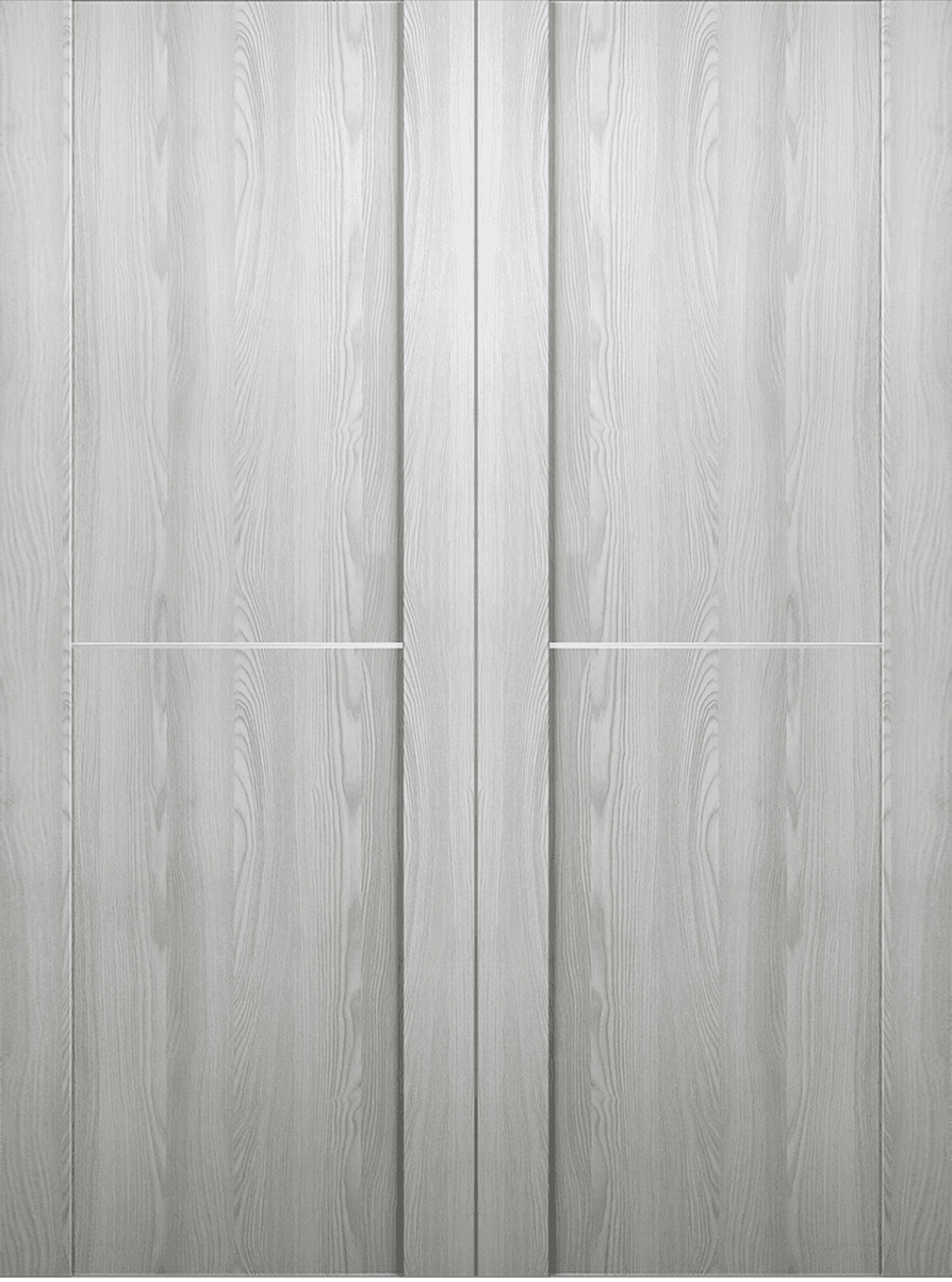 AVON 01 1H RIBEIRA ASH DOUBLE BARN BELLDINNI MODERN INTERIOR DOOR - 2