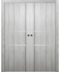 AVON 01 3H RIBEIRA ASH DOUBLE POCKET DOORS BELLDINNI MODERN INTERIOR DOOR - 1