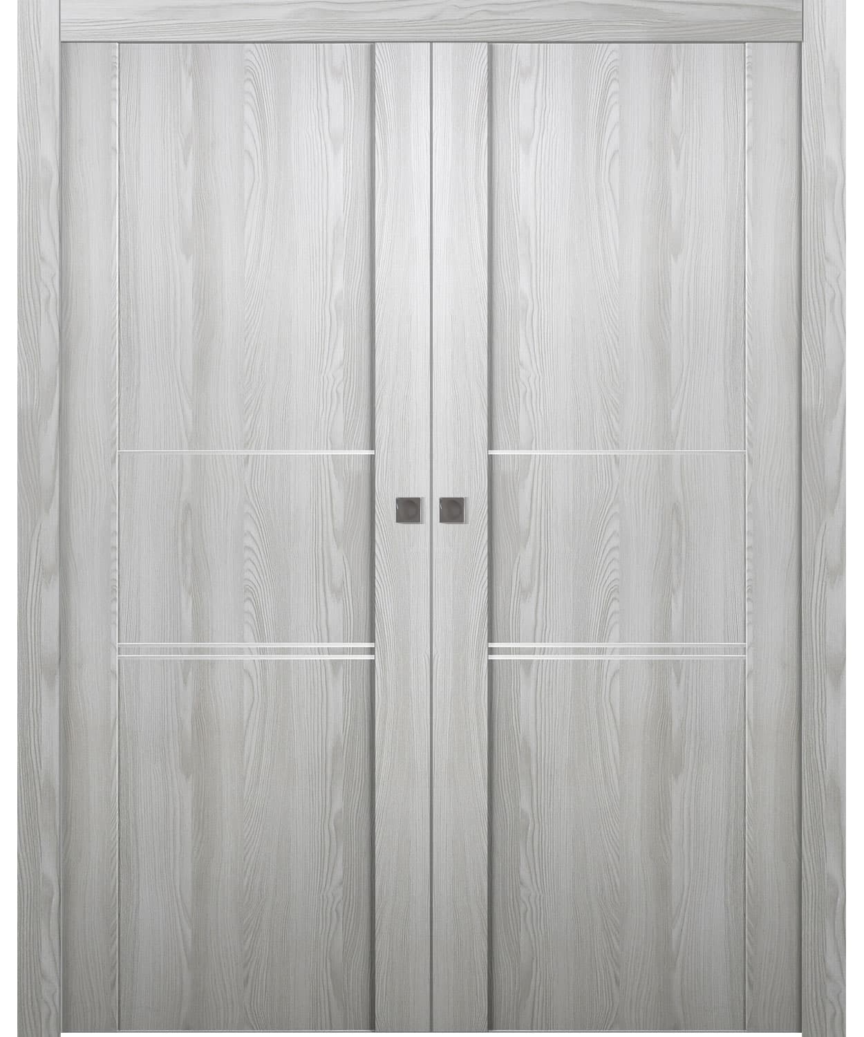 AVON 01 3H RIBEIRA ASH DOUBLE POCKET DOORS BELLDINNI MODERN INTERIOR DOOR - 1