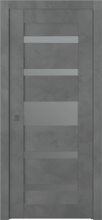 AVON 07-05 VETRO DARK URBAN POCKET BELLDINNI MODERN INTERIOR DOOR - 1