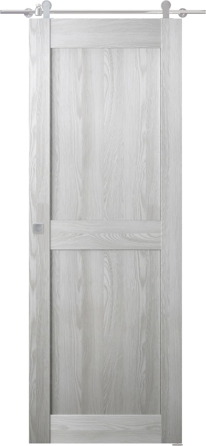 AVON 07 RN RIBEIRA ASH DOUBLE BARN BELLDINNI MODERN INTERIOR DOOR - 1