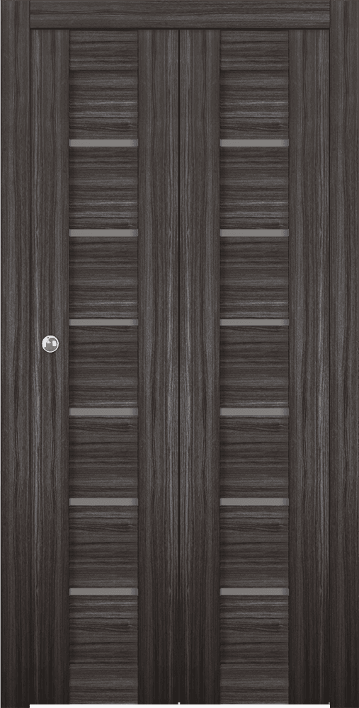 ALBA GRAY OAK BI-FOLD BELLDINNI MODERN INTERIOR DOOR - 1