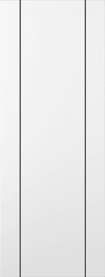 OPTIMA 2U BLACK SNOW WHITE SLAB DOORS BELLDINNI MODERN INTERIOR DOOR - 1