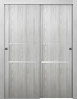 AVON 01 3H RIBEIRA ASH BYPASS DOORS BELLDINNI MODERN INTERIOR DOOR - 1