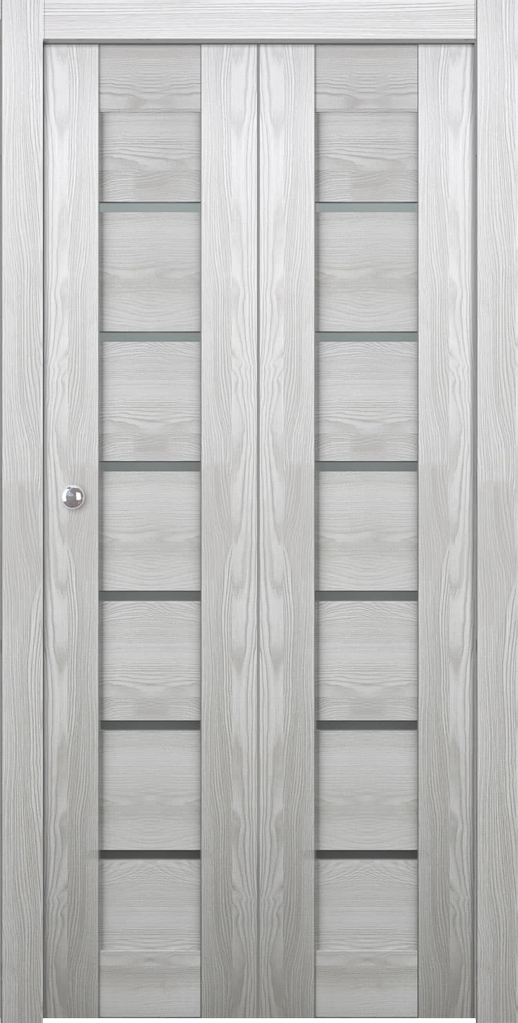 AVON 07-02 VETRO RIBEIRA ASH BI-FOLD BELLDINNI MODERN INTERIOR DOOR - 1