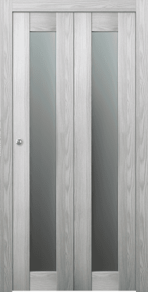 AVON 207 VETRO RIBEIRA ASH BI-FOLD BELLDINNI MODERN INTERIOR DOOR - 1