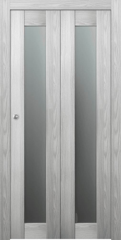 AVON 207 VETRO RIBEIRA ASH BI-FOLD BELLDINNI MODERN INTERIOR DOOR - 1