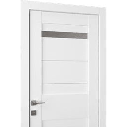 IMMA VETRO BIANCO NOBLE BYPASS BELLDINNI MODERN INTERIOR DOOR - 2