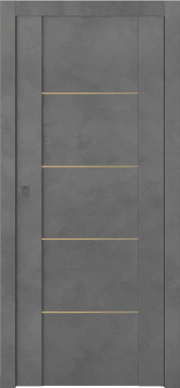 AVON 01 4H GOLD DARK URBAN POCKET DOORS BELLDINNI MODERN INTERIOR DOOR - 1